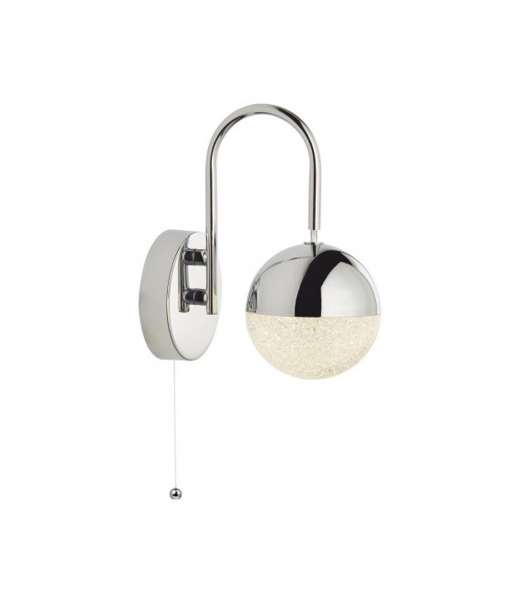 Aplique de canicas Acero Cromado 1 bombilla 20cm