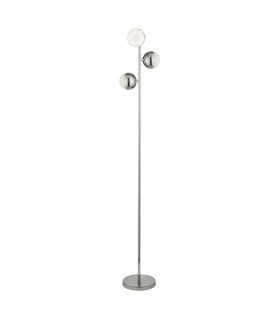 Lampadaire Marbles Acier doux Chrome 3 ampoules 152cm