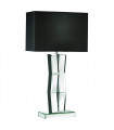 Lampe de table Mirror Verre noir,miroir 1 ampoule 60cm