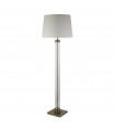 Lampadaire Pedestal Verre,plastique,tissu,acier doux Cuivres Antique,crème,Transparente 1 ampoule 156cm