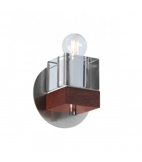 Riviera wall light 1 light Mahogany