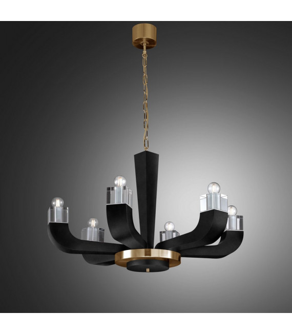 Riviera pendant light 6 bulbs 50cm