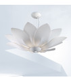 Plafonnier Fiore blanc 7 ampoules 226cm