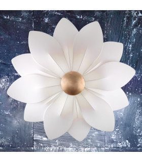 Applique Fiore 6 lampadine oro 24 carati