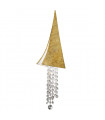 Designer wall lamp Cast iron Gold leaf 1 bulb 70cm