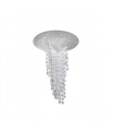 Design ceiling lamp cast iron silver leaf 1 bulb 34cm
