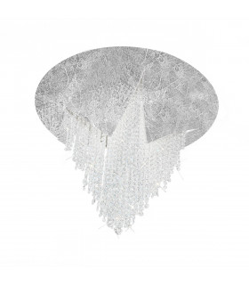 Plafón de diseño hierro fundido pan de plata 1 bombilla 43cm