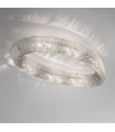 Ceiling light Cloud Polished chrome 12 bulbs 200cm