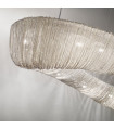 Ceiling light Cloud Polished chrome 12 bulbs 200cm