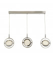 Suspension Gyroscope 1 ampoule Verre,acier inoxydable,caoutchouc en silicone,acier doux Chrome, blanc,Transparent