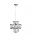 Glacier pendant Mild steel Chrome 1 bulb 30cm