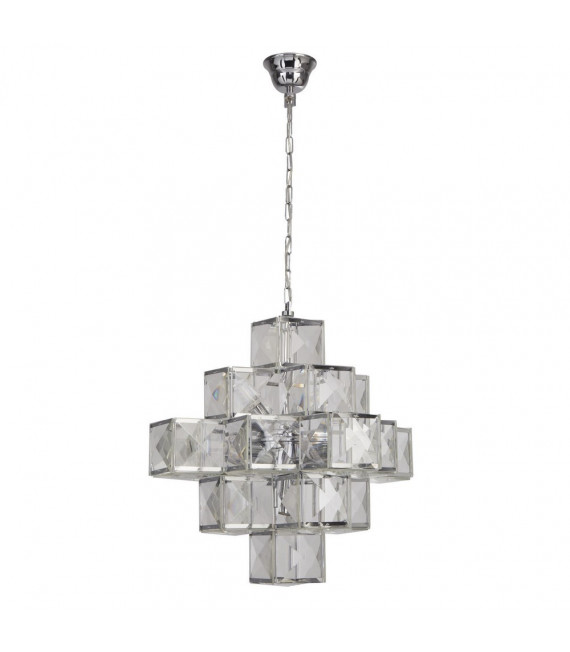Ciondolo ghiacciaio Acciaio dolce Cromo 7 lampadine 56cm