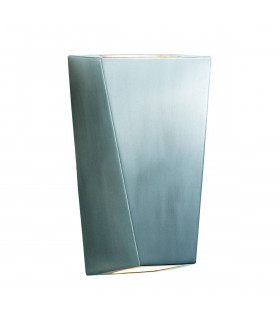 Outdoor Garten Wandleuchte Edelstahl 2 Glühbirnen 21,5cm