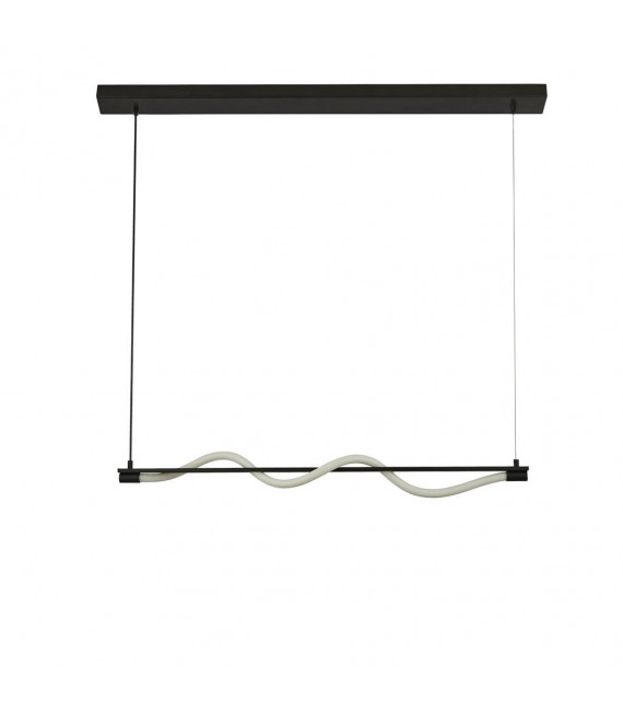 Plafón LED integrado Snake Silicona, acero dulce blanco, negro mate 11 Cm