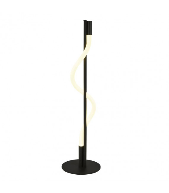 Serpiente de silicona para lámpara LED incorporada, acero dulce blanco, negro mate