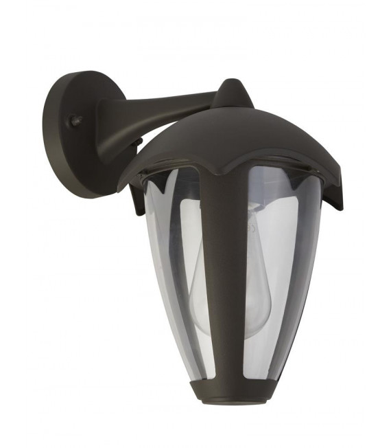Lanterne de jardin Bluebel 1 ampoule Plastique,moulage Aluminium en métal Gris,Transparent