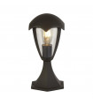 Bluebel 1-Light Garden Lantern Plastic, Aluminum Metal Casting Grey, Clear