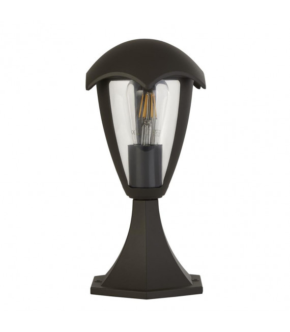 Lanterne de jardin Bluebel 1 ampoule Plastique,moulage Aluminium en métal Gris,Transparent