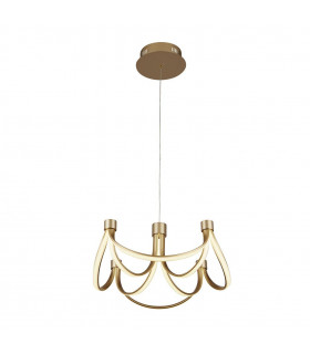 Integrierte LED-Deckenleuchte Signature Aluminium, Normalstahl Weißgold 1 Glühbirne 24cm