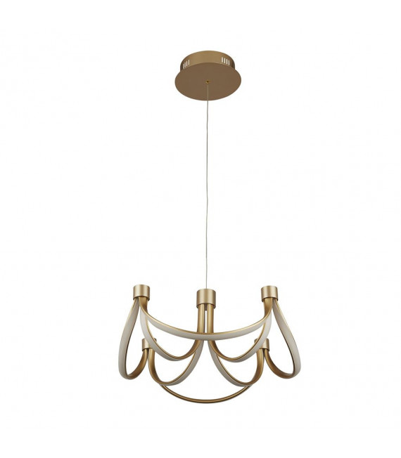 Integrated LED ceiling light Signature Aluminium, mild steel White gold 1 bulb 24cm