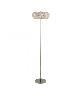 Lampada di design Marilyn Mild Steel Chrome 3 lampadine 151cm