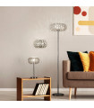 Design Lamp Marilyn Mild Steel Chrome 3 bulbs 151cm