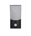 Modern wall lamp Copenhagen Plastic, aluminum metal casting Black, opal white
