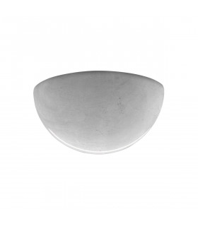Applique Bisquitte Foglia argento 1 lampadina 11cm
