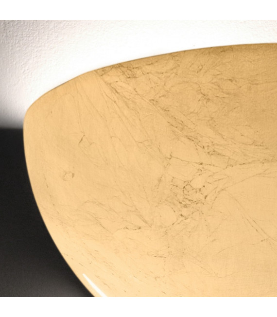 Aplique de pared Bisquitte Gold 1 bombilla 11cm