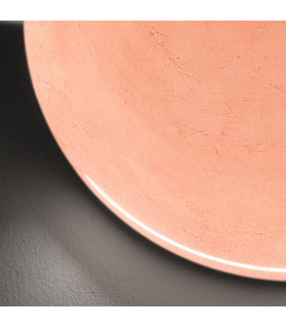 Wall light Bisquitte Copper leaf 1 bulb 11cm