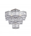 Plafonnier Glacier Acier doux Chrome 5 ampoules 39cm