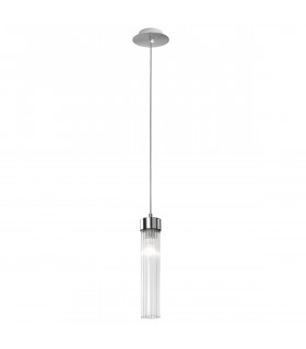 Lámpara colgante de diseño Raggio Hoja de plata 1 bombilla 28cm