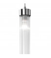 Suspension design Raggio Feuille d'argent 1 ampoule 28cm