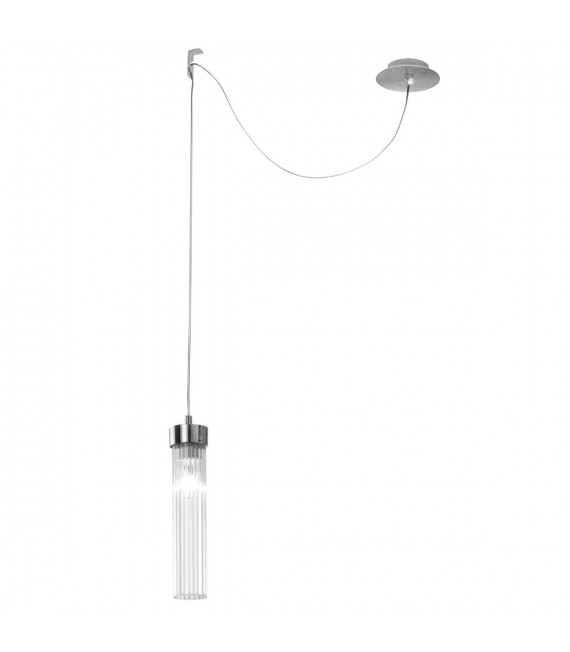 Raggio Designer-Pendelleuchte Blattsilber 1 Glühbirne 28cm
