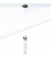 Design suspension Raggio Brown brushed 1 bulb 28cm
