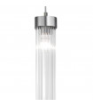 Suspension design Raggio Brun brossé 1 ampoule 28cm