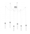 Raggio pendant lamp Silver leaf 6 bulbs 28cm