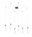 Raggio pendant light Brushed brown 6 bulbs 28cm