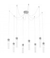 Raggio pendant lamp Silver leaf 8 bulbs 28cm