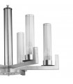 Suspension Raggio 6 ampoules Feuille d'argent