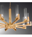 Suspension Raggio 10 ampoules Feuille d'or