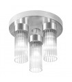 Plafonnier Giro Feuille d'argent 3 ampoules 21,5cm
