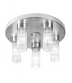 Giro 5-light silver leaf ceiling light