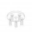 Plafonnier Giro 5 ampoules Brun brossé