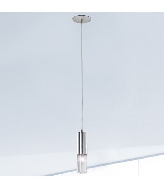 Sospensione di design Giro 1 lampadina Foglia argento