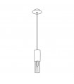 Design suspension Giro 1 bulb Brushed brown