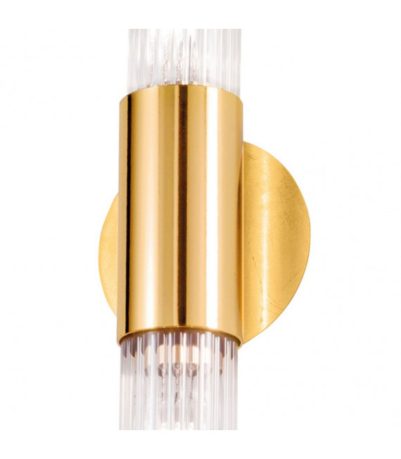 Aplique de pared Giro pan de oro 2 bombillas 36cm