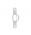 Applique murale Giro Feuille d'or 2 ampoules 36cm