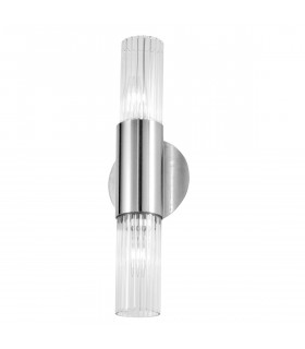 Applique murale Giro Feuille d'argent 2 ampoules 36cm