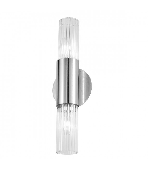 Giro Silver leaf wall light 2 bulbs 36cm